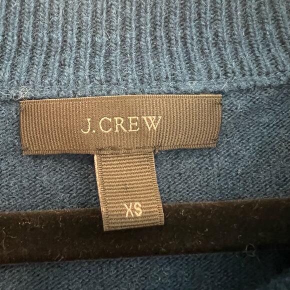 J Crew Women's Crewneck Sweater Dark Blue Wool Size XS - Picture 7 of 8